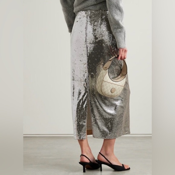 Soirée Skirt in Silver size 4 - Picture 1 of 6